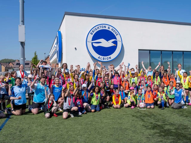 The Girls' Football initiative's 10-year anniversary celebration at the American Express Elite Football Performance Centre