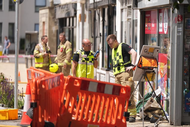 West Sussex Fire & Rescue Service said the fire broke out at Peacocks in Littlehampton High Street on Saturday, July 9