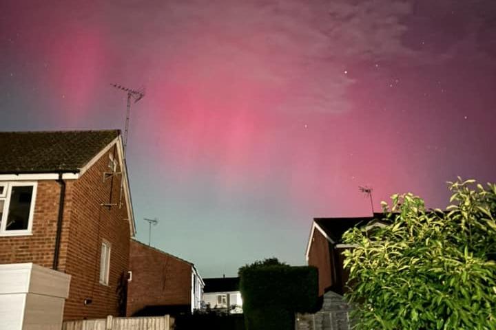 The Northern Lights captured in Horsham District