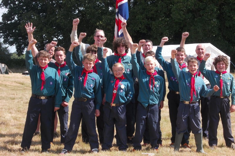 Scouts at their 2015 annual camp