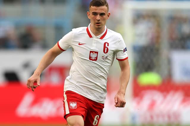 Polish midfielder Kozlowski became the youngest player ever to feature in the European Championship finals 

(Photo by Boris Streubel/Getty Images)