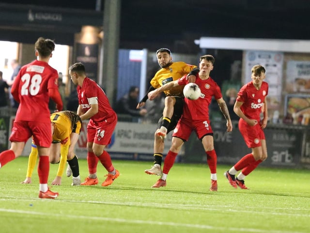 Worthing take on Littlehampton Town in the Sussex Senior Cup