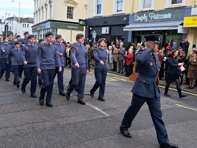 Eastbourne Remembrance service. Picture by Bob Newton