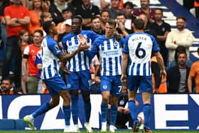 Solly March's header opened the scoring for Brighton against Luton