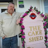 The Bexhill Cake Shed at 16 Kent Close. Keith Wenham is pictured.