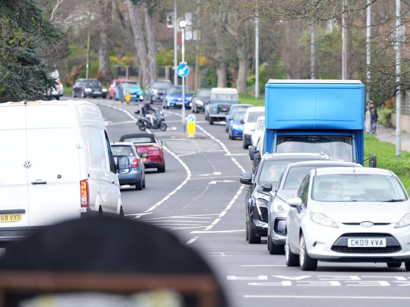 According to an eye-witness, power cables have fallen on the road and ‘everything going eastbound is being diverted through Sainsbury's'.