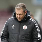 NORTHAMPTON, ENGLAND - MARCH 04: Crawley Town manager Scott Lindsey looks dejected during the Sky Bet League Two between Northampton Town and Crawley Town at Sixfields on March 04, 2023 in Northampton, England. (Photo by Pete Norton/Getty Images)