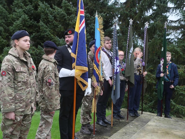 Planting of the crosses ceremony of remembrance at the Commonwealth war graves at Hastings cemetery. Photo by Roberts Photographic.