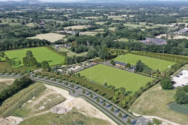 How the Centre for Outdoor Sport, in Burgess Hill, will look. Image: Mid Sussex District Council