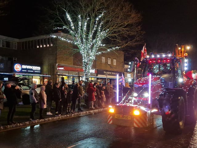 The Arundel Illuminated Tractor Run 2025 in Rustington, which it was visiting for the first time