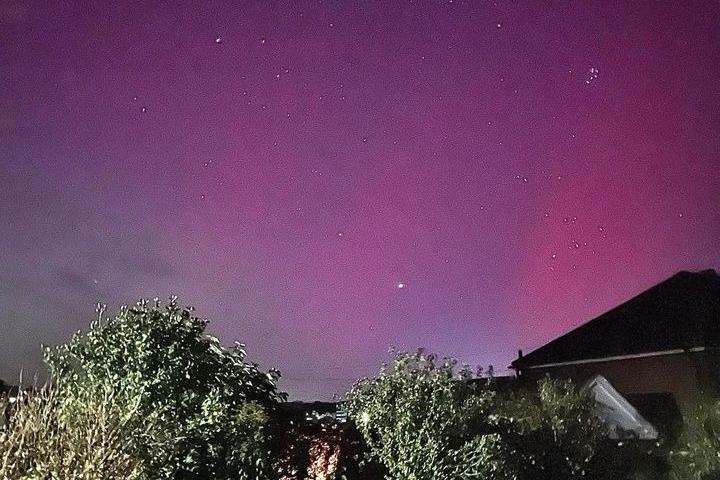 The Northern Lights captured in Hastings. Picture: Tianny Catherine Coleen Brown