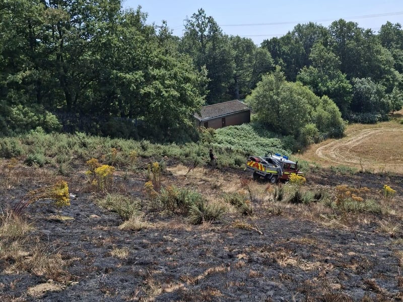 The aftermath of the blaze. Pic: East Sussex Fire and Rescue Service
