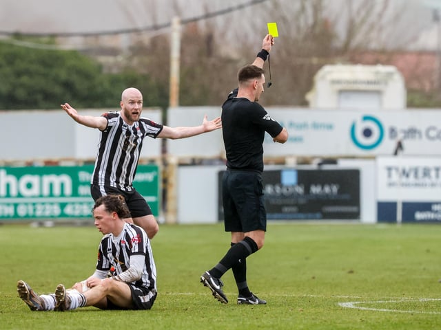 Action from Eastbourne Borough's visit to Bath City in National League South