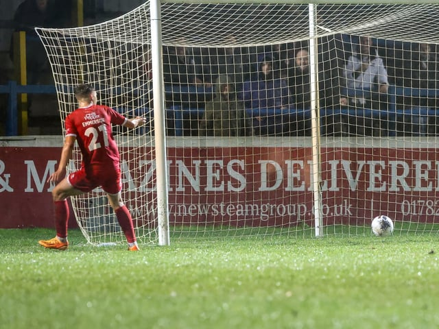 Action from Eastbourne Borough's 1-1 draw at Dover