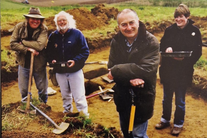 Tony Robinson and experts from Channel 4's Time Team following in John's footsteps, visiting the Blackpatch site in the summer of 2005 for three days of filming