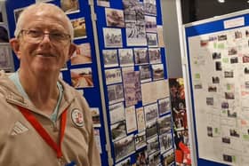 Steve Leake at the Crawley Town exhibition at Crawley Museum. Picture: Sussex World
