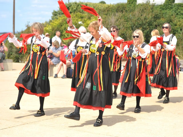 Sompting Village Morris provided live entertainment on Saturday