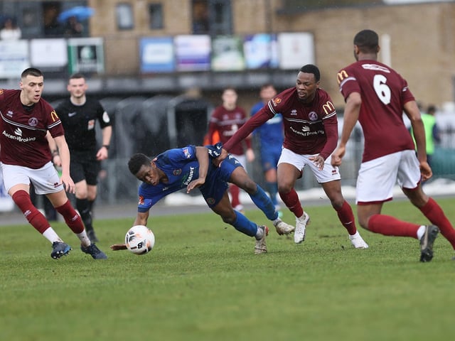 Action from Worthing's National League South defeat at Chelmsford