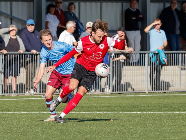 Action from Eastbourne Borough v Weymouth in the National League South:Eastbourne Borough v Weymouth