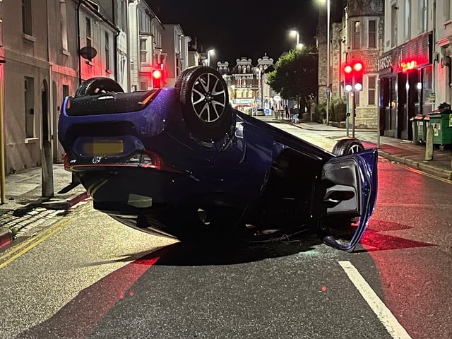 Collision in Eastbourne town centre