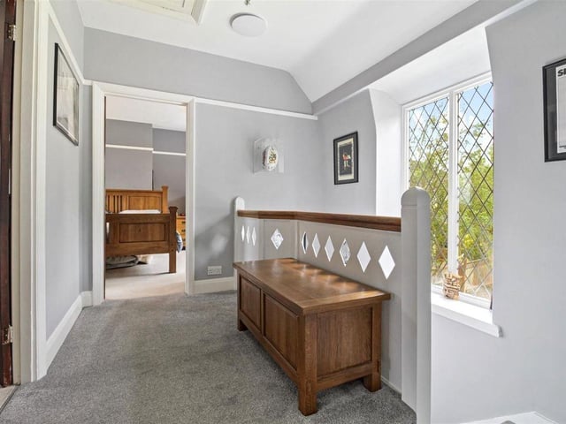Upstairs, the landing is spacious
