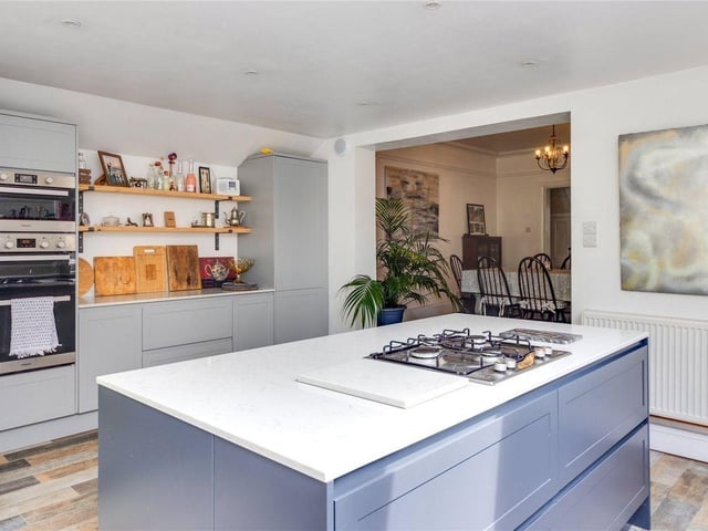 Offers over £850,000 are invited for this five-bedroom, semi-detached house in Heene Road, Worthing, which comes to the market with Michael Jones Estate Agents chain free