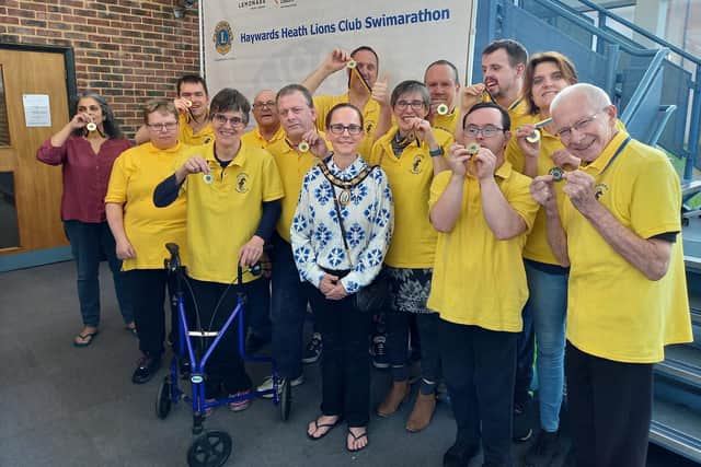 Seahorses took part in the Swimarathon too. They provide a vital opportunity for adults with a range of disabilities to meet weekly to promote an active lifestyle in a social setting