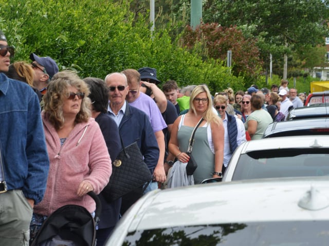 Bexhill Horse & Dog Show 2024. 2024. The queue to get in at 11.40am.