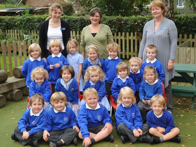 New pupils at St. Peter's C.E. Primary School, Ardingly, in 2010