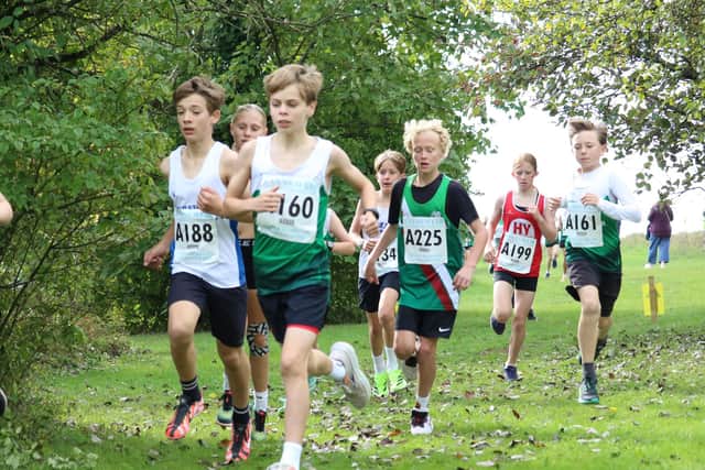 Action from the under-14s race | Ian Luxford