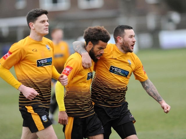 Action from Littlehampton Town 3 Haywards Heath Town 2 in the Isthmian League south east division