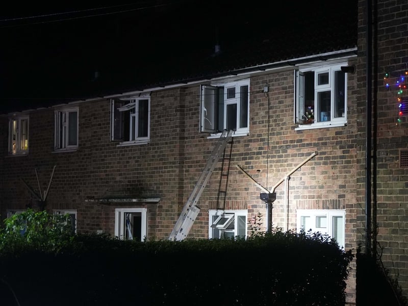 Eight people rescued from fire at block of flats in West Sussex