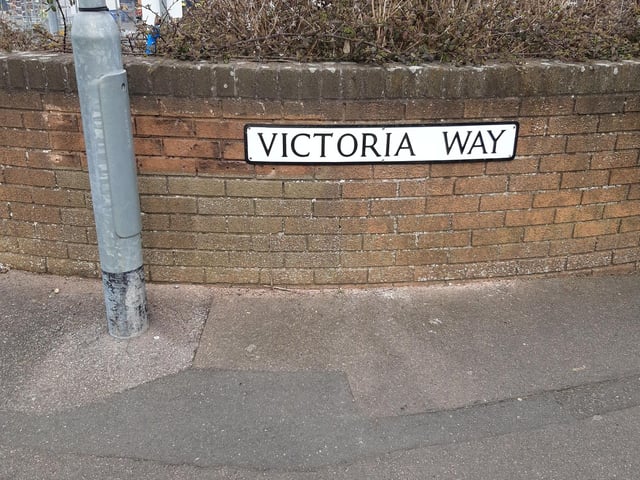 new sign at Victoria Way