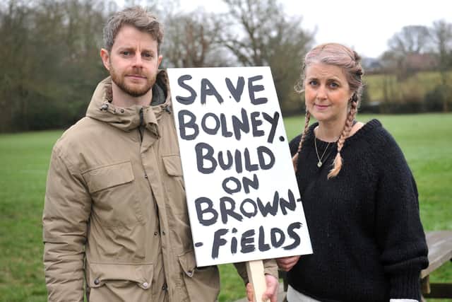 Bolney residents are concerned about a proposed development of 200 new homes at Foxhole Farm