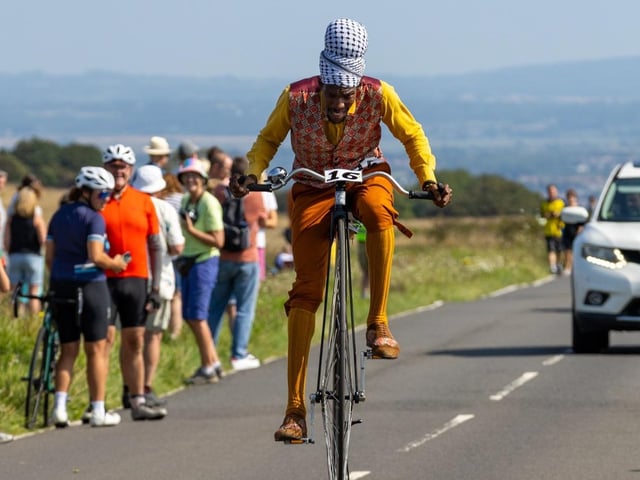 Beachy Head World Championship Penny Farthing Hill Climb 2025. Photo by TK photography. https://www.facebook.com/tadaskphoto
