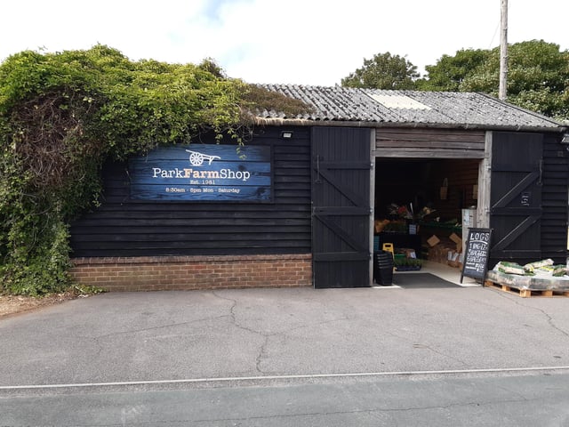 There is Park Farm Shop to the left, if you need to grab supplies