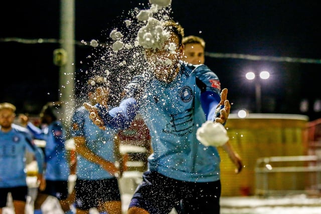 Action from Eastbourne Borough's superb 2-0 National League South win away to leaders Ebbsfleet