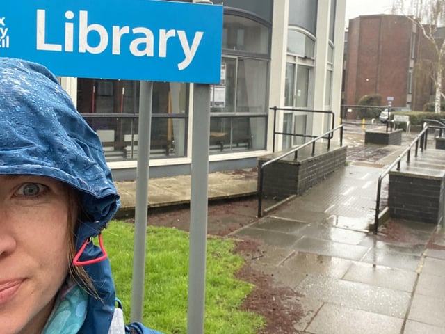 There are 36 public libraries in West Sussex and librarian Amy Perry has run to every single one of them as part of her training for the London Marathon