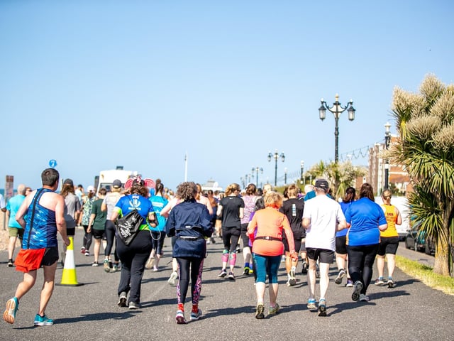 Images from a sun-baked Worthing 10k