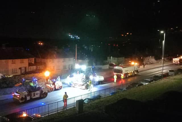 The Highways apologised for the disturbance, but said it as not viable to stop at midnight as it would double the length of time required to complete the project.