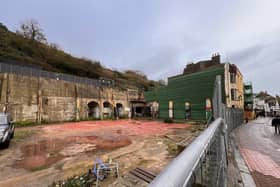 The site of the former amusement arcade in George Street, Hastings. Picture taken on October 27, 2026