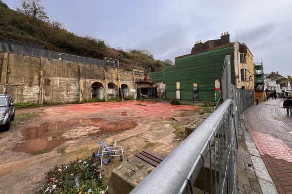 The site of the former amusement arcade in George Street, Hastings. Picture taken on October 27, 2026