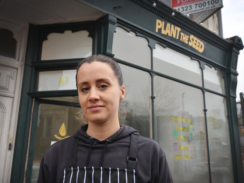 Plant the Seed in Kings Road, St Leonards, will be moving out of its premises mid April.
Pictured: Jen McNeill, who is one of the business owners.