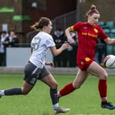 Action between Newhaven FC Women and Hastings United Women