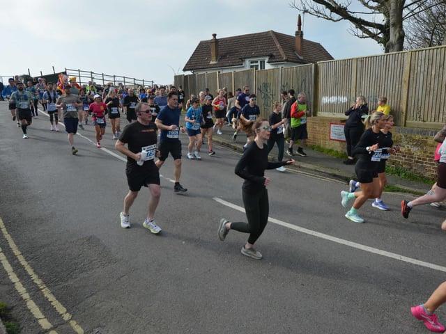 Action in the 2026 Hastings Half Marathon