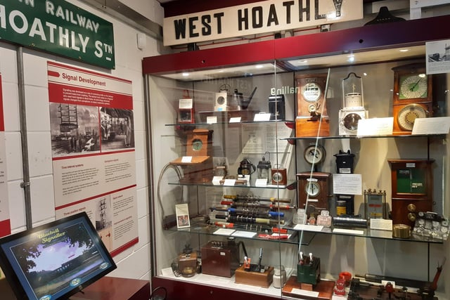 A display at the museum at Sheffield Park station