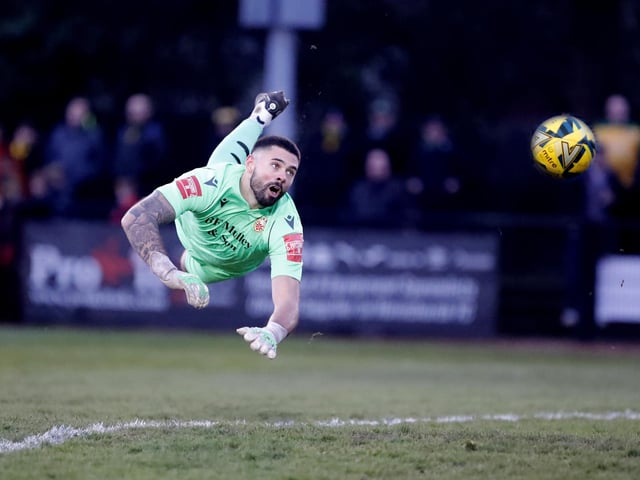 Horsham FC in action at Hornchurch in the Isthmian premier division