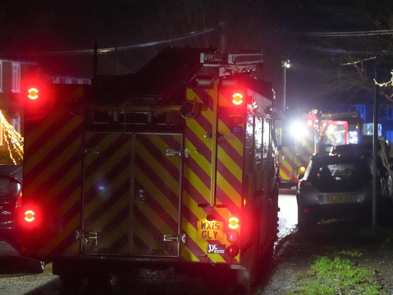 Eight people rescued from fire at block of flats in West Sussex