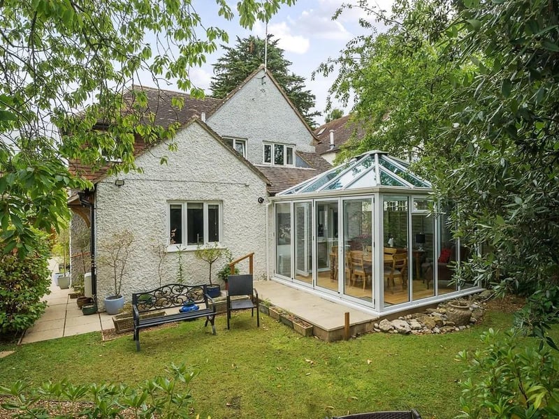 The glass conservatory is the perfect way to enjoy the gardens.