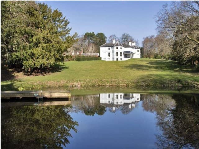 Huntsland House in Crawley Down is an elegant country property and is on sale through agents Savills with a guide price of £3,000,000